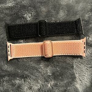 APPLE Watch lot of 4 Watch Bands Stretchy Velcro 42mm 44mm